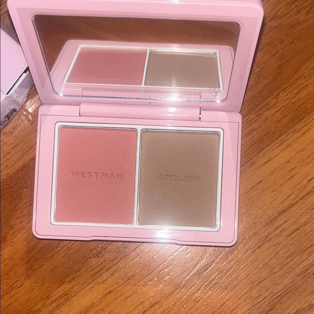Westman Atelier Baby Cheeks + Face Trace Sculpting Powder Duo (Petal & Biscuit)